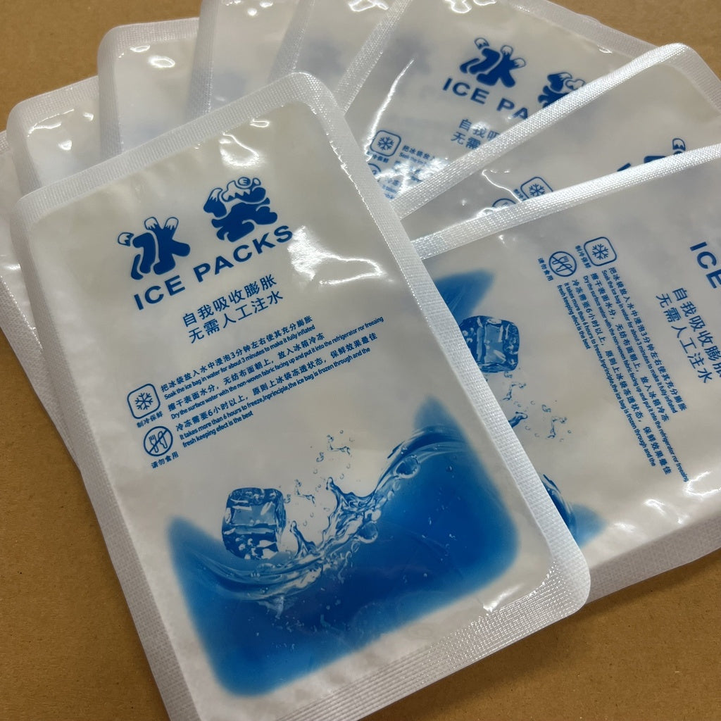 ถุงเก็บความเย็น ถุงเก็บความเย็นแบบเจล ice pack ice gel ไอซ์แพค เจลเย็น น้ำแข็งเทียม เจลเก็บความเย็น ราคา/10ใบ 20ใบ