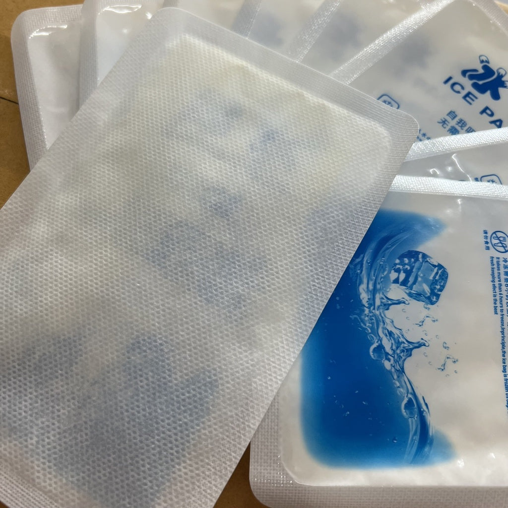 ถุงเก็บความเย็น ถุงเก็บความเย็นแบบเจล ice pack ice gel ไอซ์แพค เจลเย็น น้ำแข็งเทียม เจลเก็บความเย็น ราคา/10ใบ 20ใบ